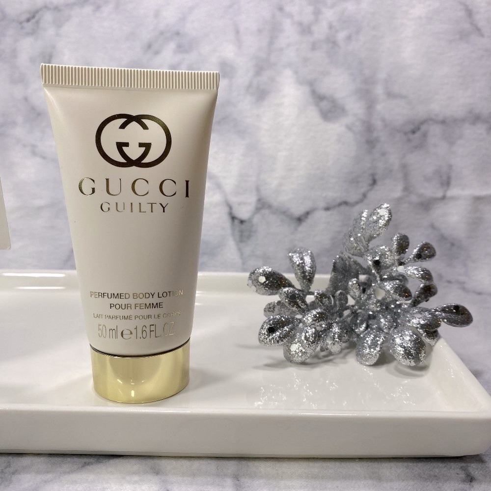 Gucci Guilty Body Lotion Pour Femme Floral Patchouli Amber-Travel 50ml,1.6oz-NEW - Picture 5 of 12